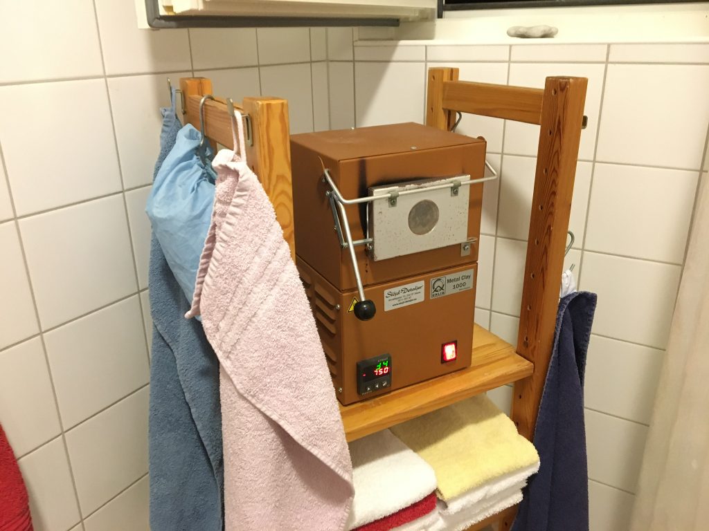 Ugnen i badrummet