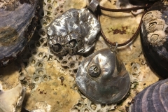 Ostronskal av finsilver