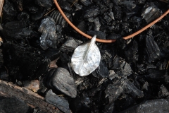 Johannesbröd-blad av finsilver