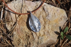 Johannesbröd-blad av finsilver