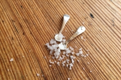 Pytteskedar för salt